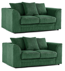 Hannah Jumbo Cord Scatter Back 3 Seater, 2Seater, 3+2 Seater Sofa Set, 3+3 Seater, 2+2Seater
