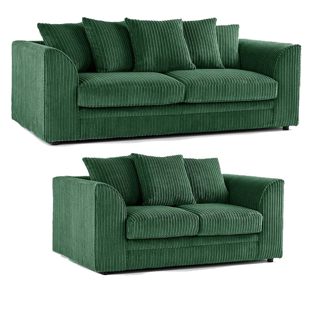 Hannah Jumbo Cord Scatter Back 3+2 Seater Sofa Suite Set