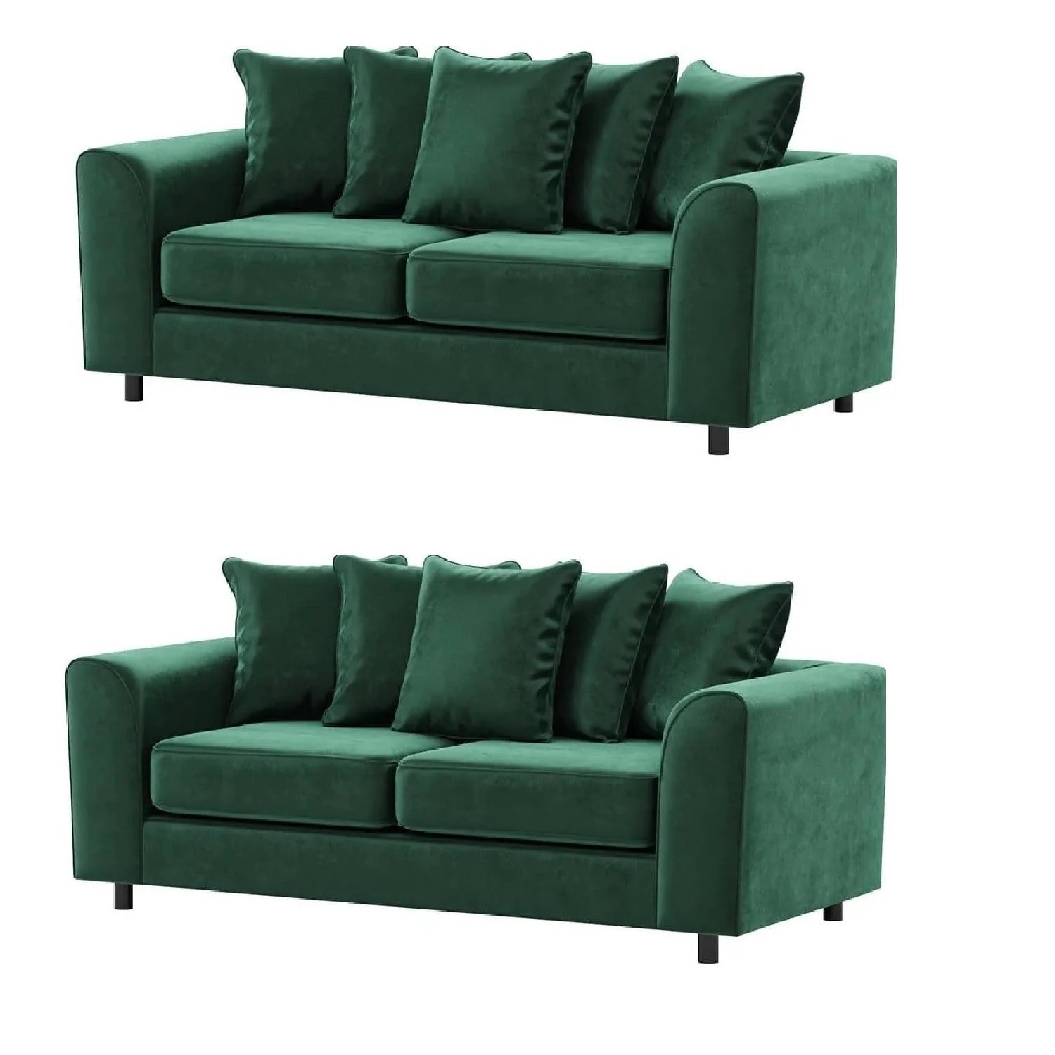 Arizona Plush Velvet 3+2 Seater Sofa Set, 2+2 Seater Sofa, 3+3 Seater Seater
