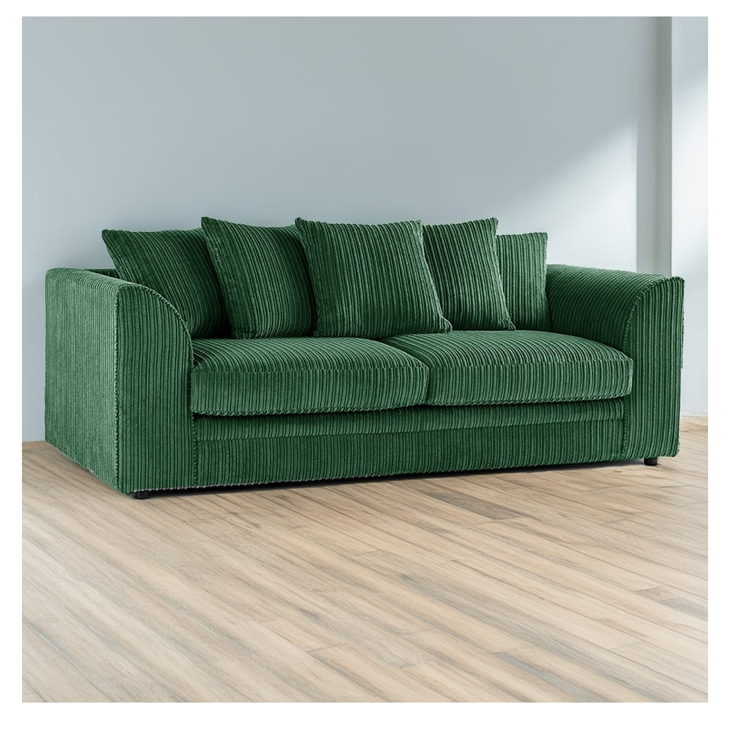 Hannah Jumbo Cord Scatter Back 3 Seater, 2Seater, 3+2 Seater Sofa Set, 3+3 Seater, 2+2Seater