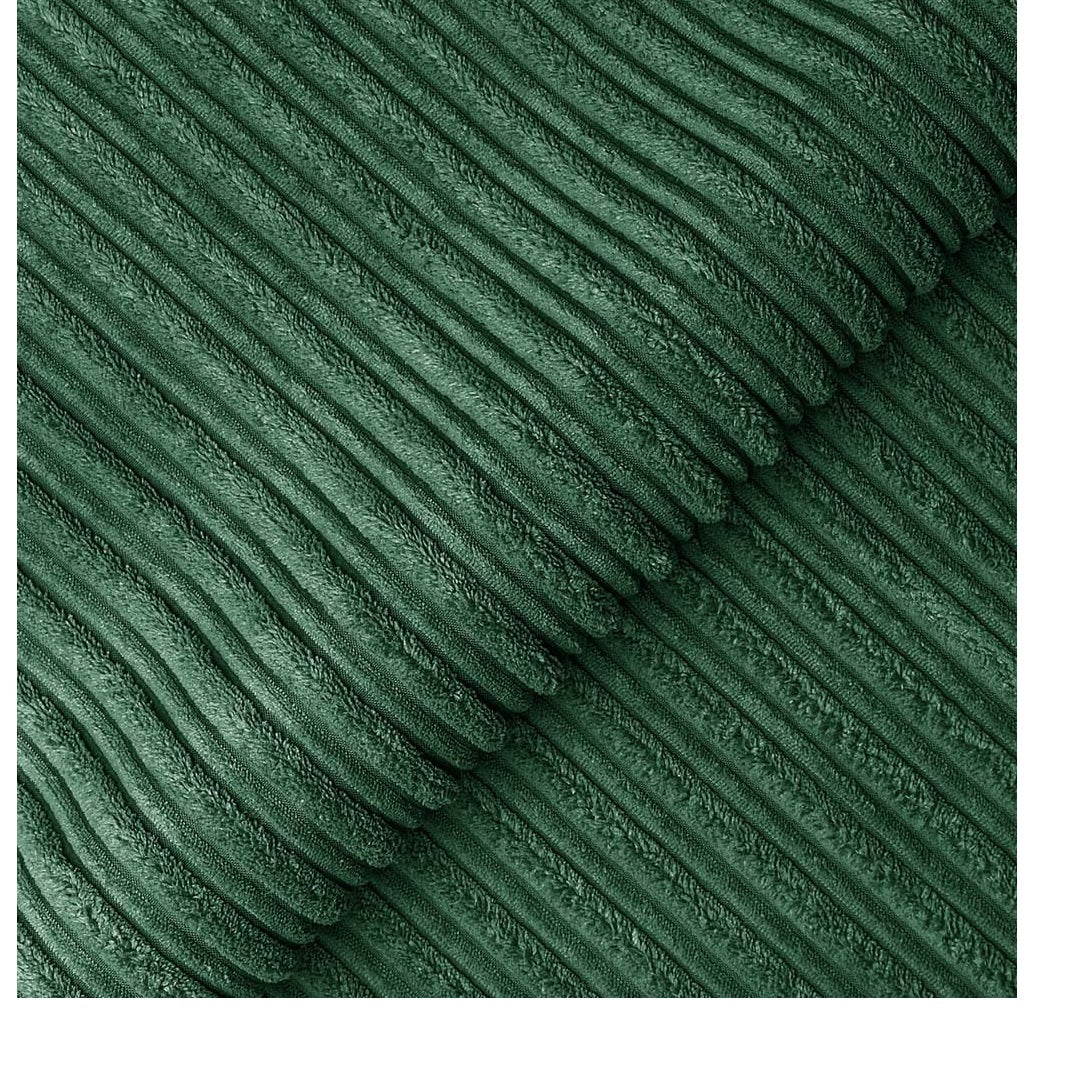 Hannah Jumbo Cord Full Back 2c2 Corner Sofa Green