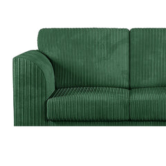 Hannah Jumbo Cord Full Back 4 Seater Right Hand Facing Corner Sofa Green