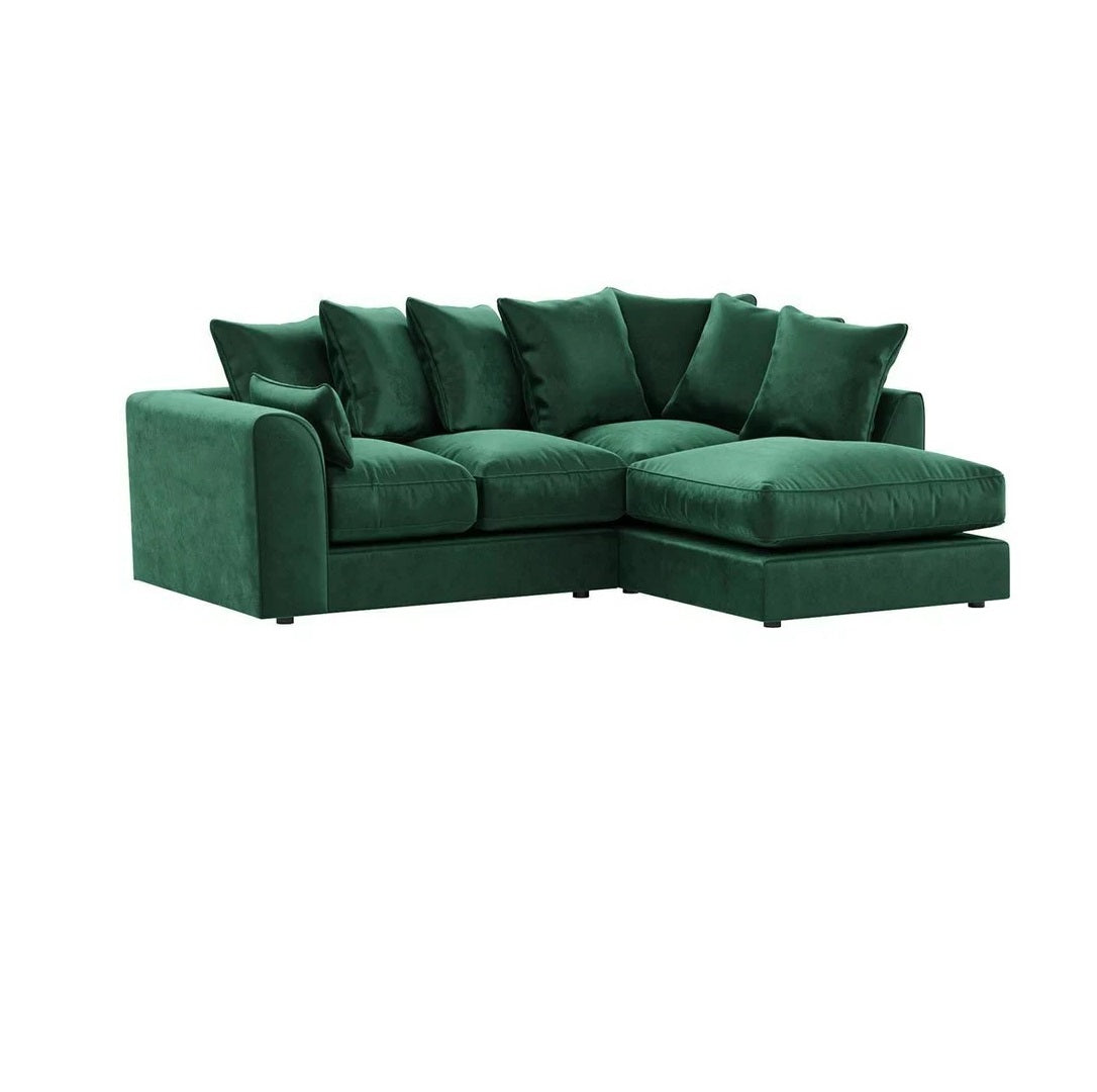 Arizona Plush Velvet 4 Seater Corner Sofa
