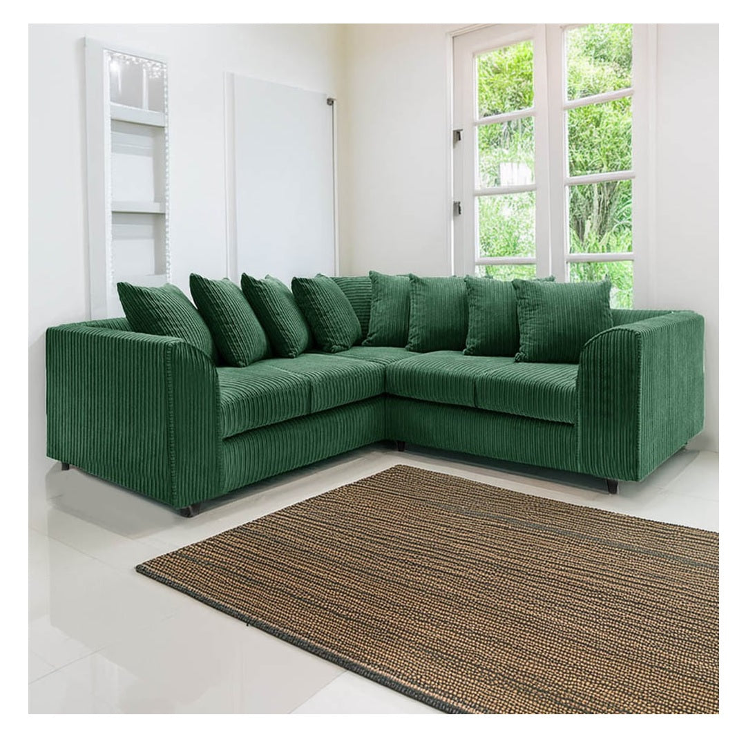 Hannah Jumbo Cord Scatter Back 2c2 Corner Sofa