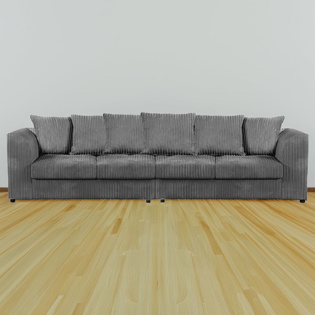 DYLAN 4 Seater Scatter Back Jumbo Cord Fabric Sofa