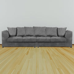 DYLAN 4 Seater Scatter Back Jumbo Cord Fabric Sofa