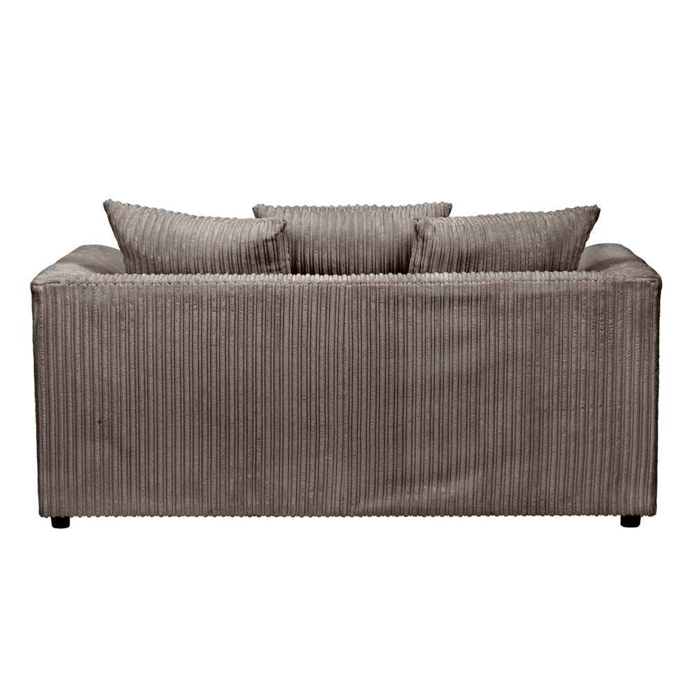 Hannah Jumbo Cord Scatter Back 2 Seater Sofa Grey