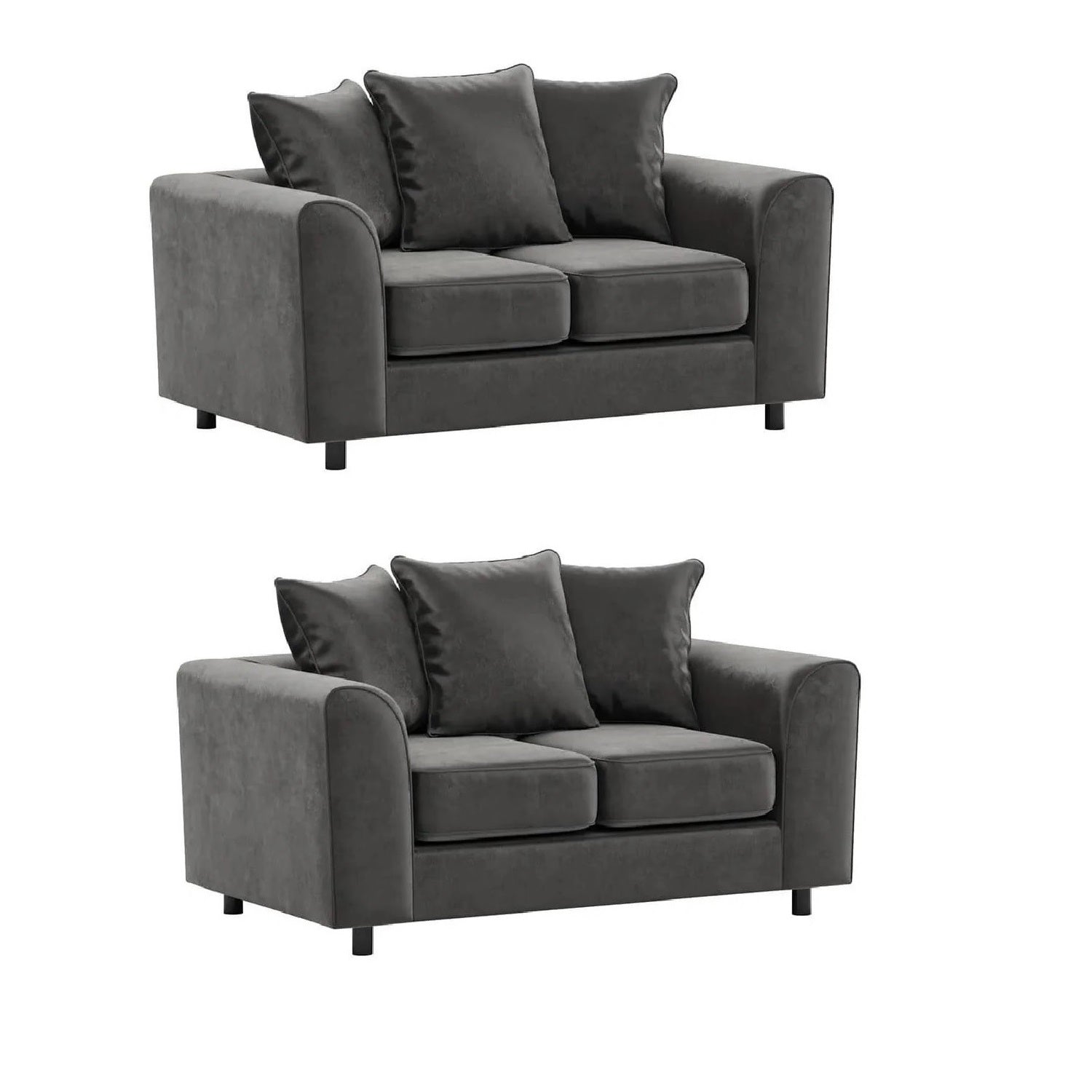 Arizona Plush Velvet 3+2 Seater Sofa Set, 2+2 Seater Sofa, 3+3 Seater Seater