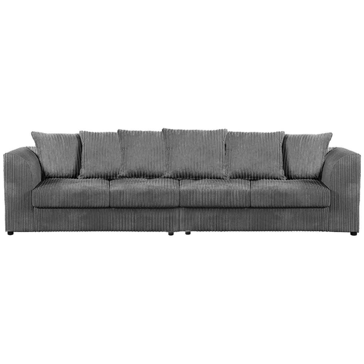 DYLAN 4 Seater Scatter Back Jumbo Cord Fabric Sofa