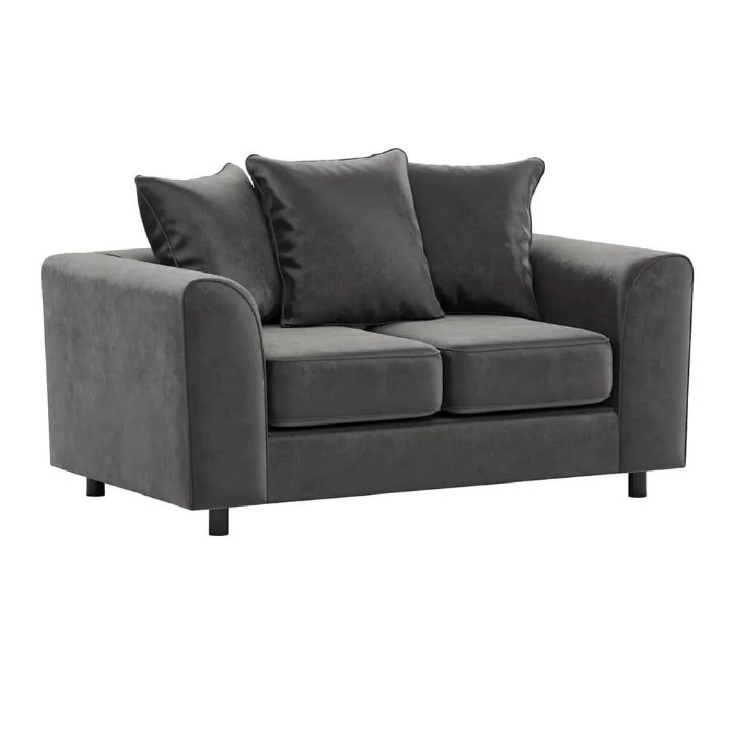 Arizona Plush Velvet 3+2 Seater Sofa Set Grey
