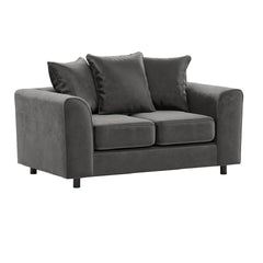 Arizona Plush Velvet 3+2 Seater Sofa Set Grey