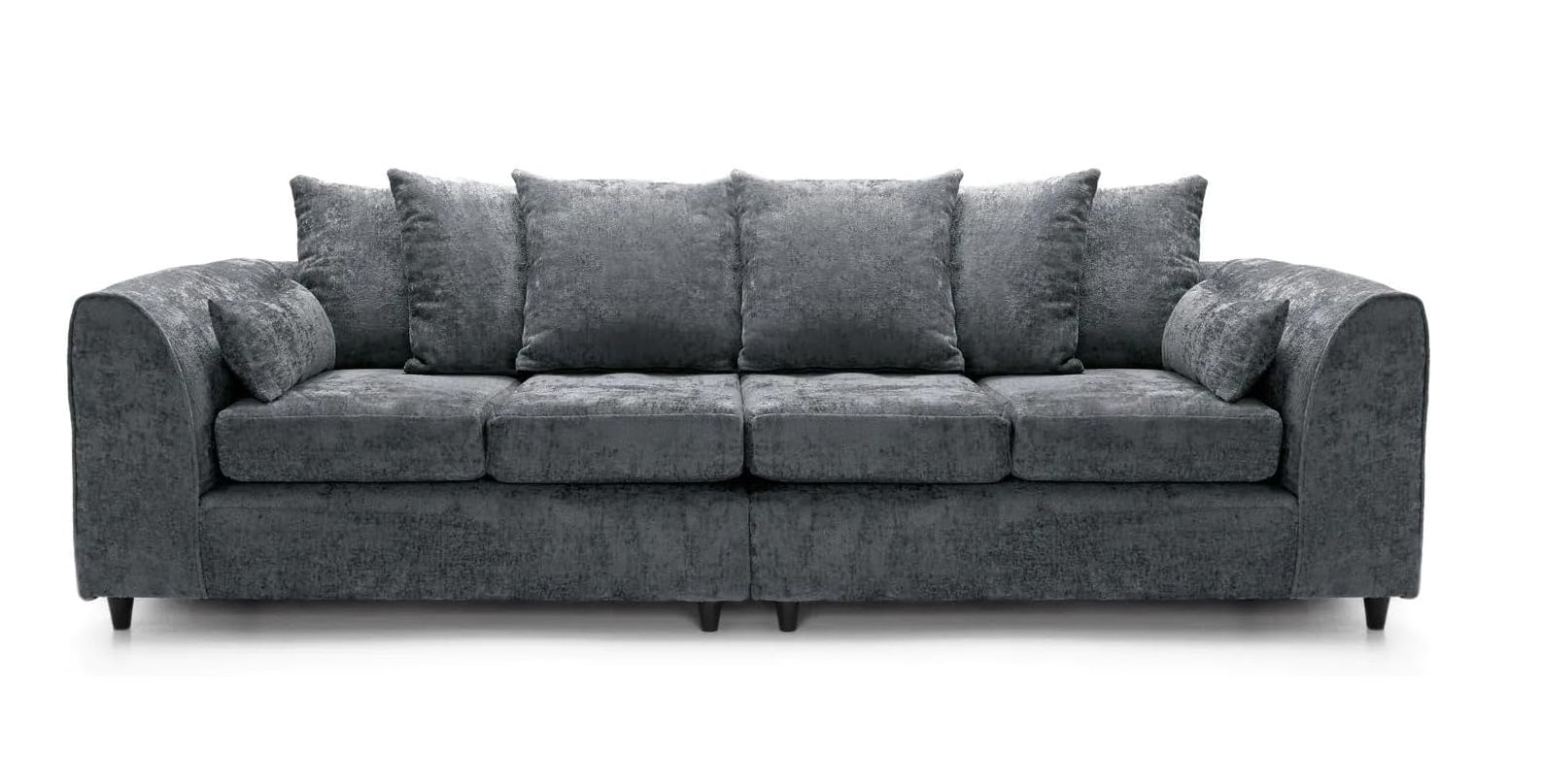 Celestial 4 Seater Scatter Back Chenille Fabric Sofa