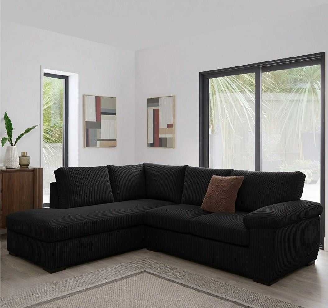 Amalfi Full Back Fabric Corner Sofa