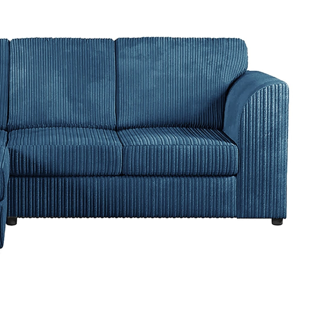 Hannah Jumbo Cord Full Back 4 Seater Corner Sofa