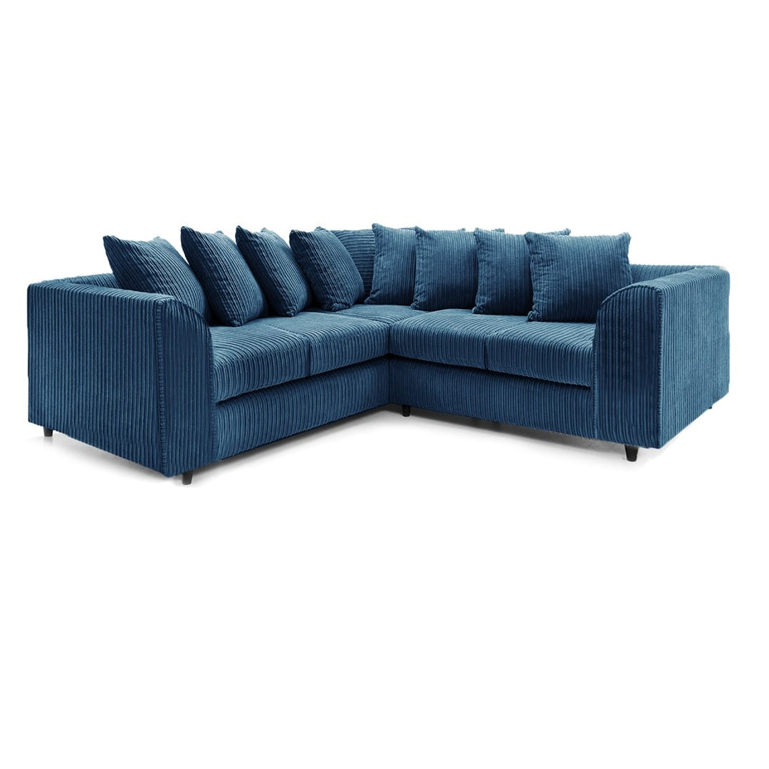 Hannah Jumbo Cord Scatter Back 2c2 Corner Sofa