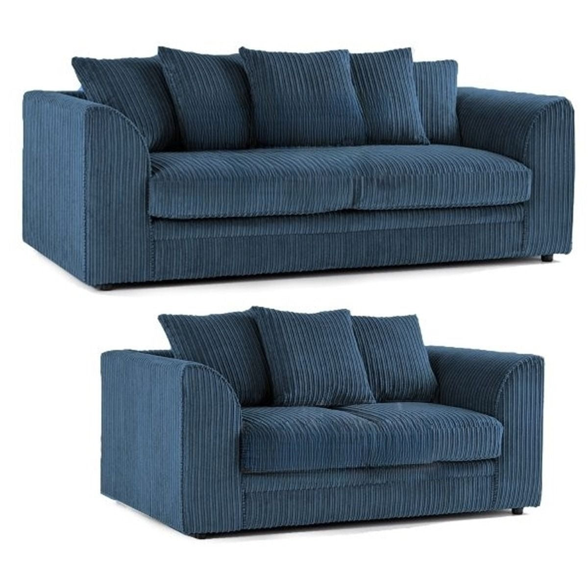 Hannah Jumbo Cord Scatter Back 3+2 Seater Sofa Suite Set