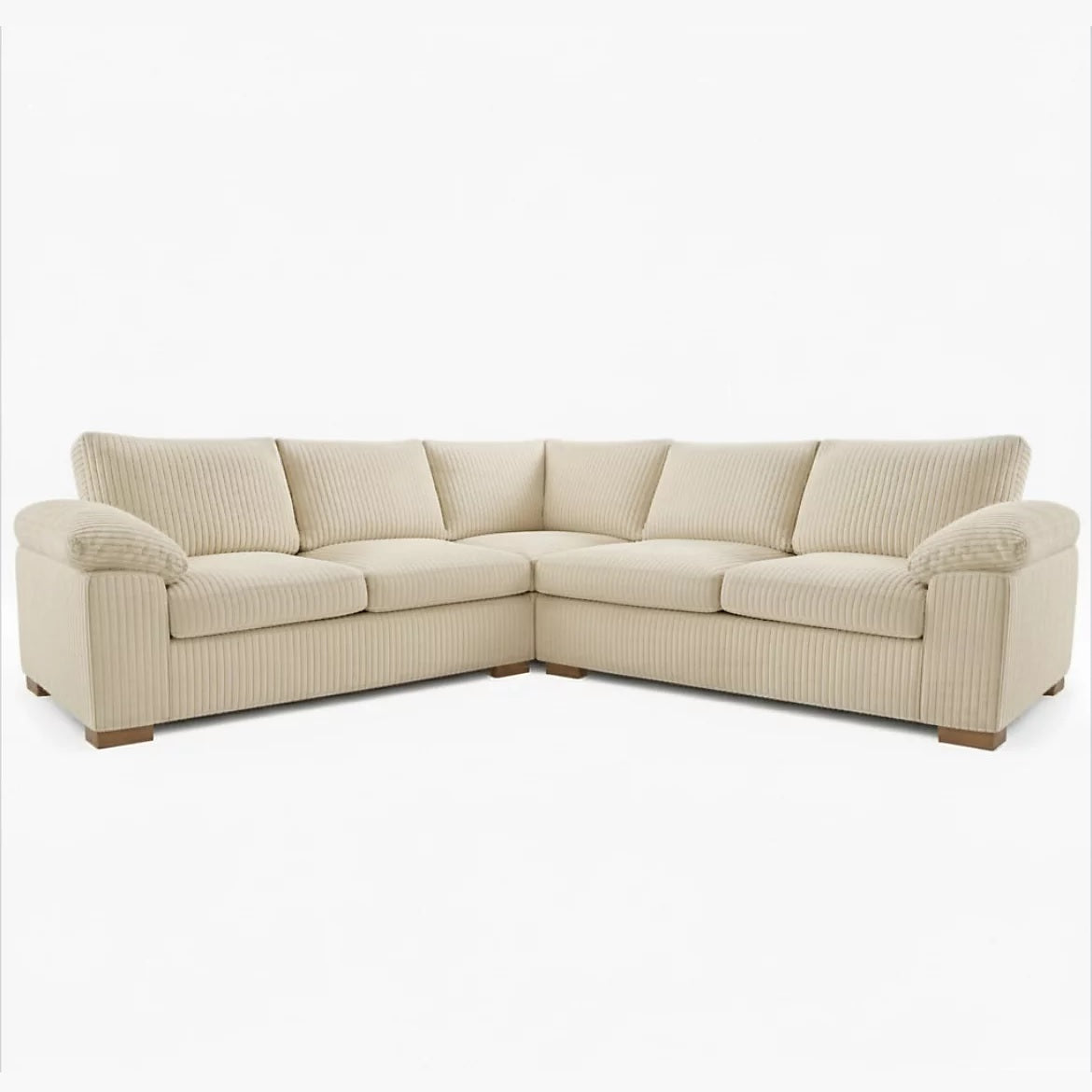 Amalfi Jumbo Cord 2c2 Corner Sofa