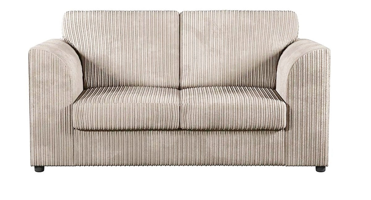 Hannah Jumbo Cord Full Back 2 Seater Sofa Mink