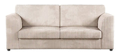 Hannah Jumbo Cord Full Back 3 Seater Sofa Mink