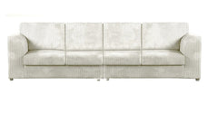DYLAN 4 Seater Full Back Jumbo Cord Fabric Sofa Mink