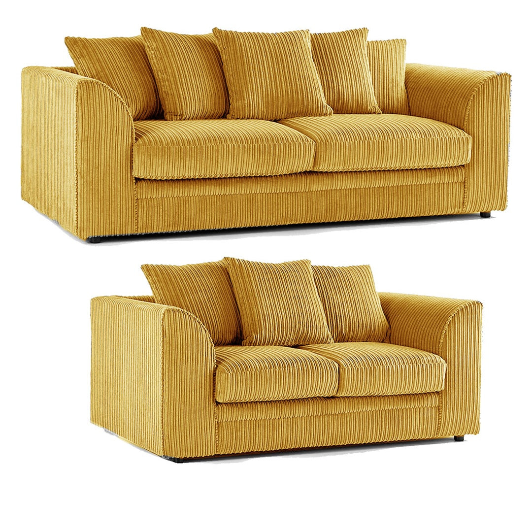 Hannah Jumbo Cord Scatter Back 3+2 Seater Sofa Set