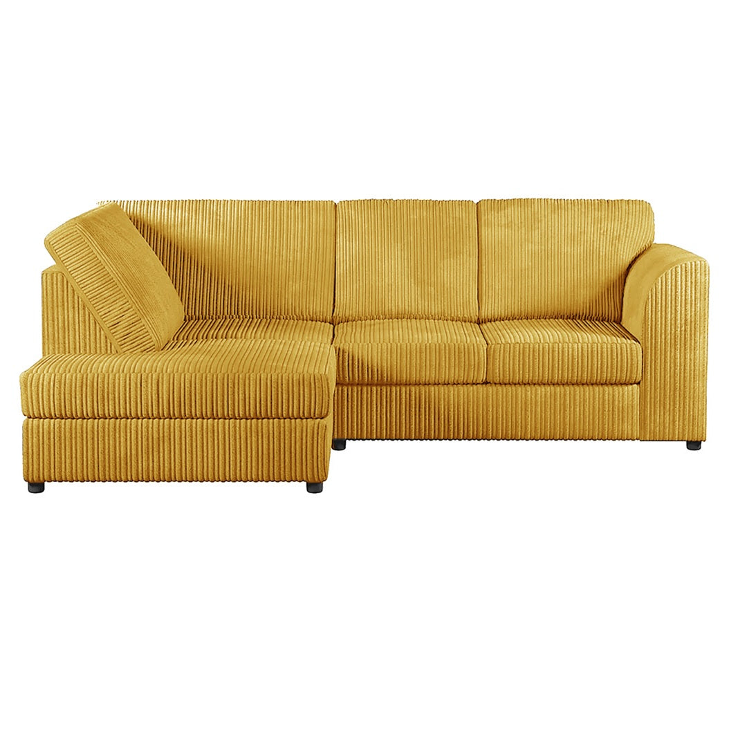 Hannah Jumbo Cord Full Back 4 Seater Corner Sofa