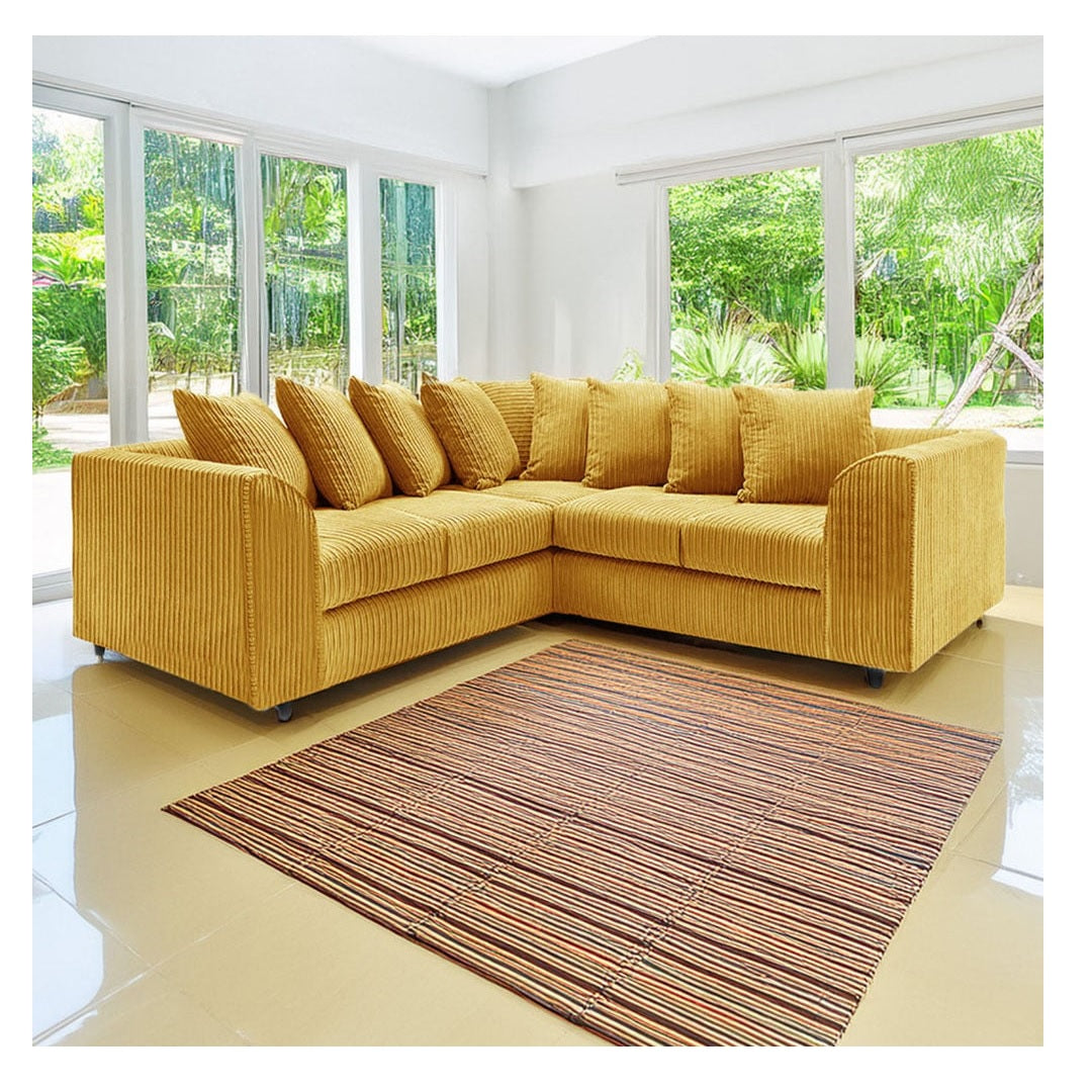 Hannah Jumbo Cord Scatter Back 2c2 Corner Sofa