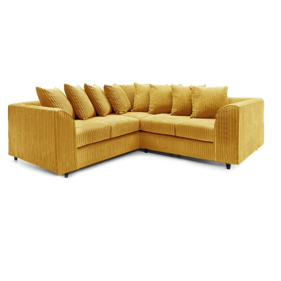 Hannah Jumbo Cord Scatter Back 2c2 Corner Sofa