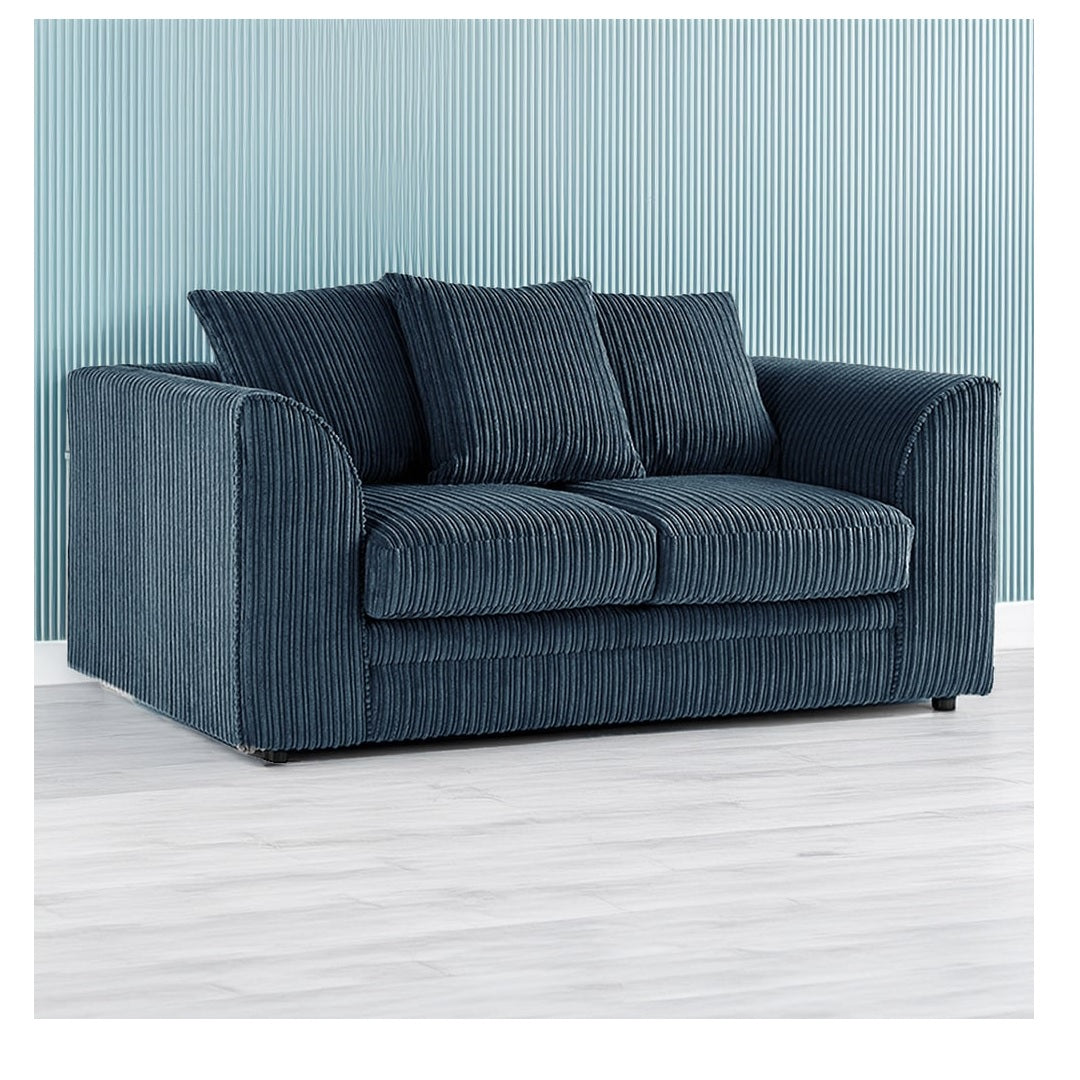 Hannah Jumbo Cord Scatter Back 3 Seater, 2Seater, 3+2 Seater Sofa Set, 3+3 Seater, 2+2Seater