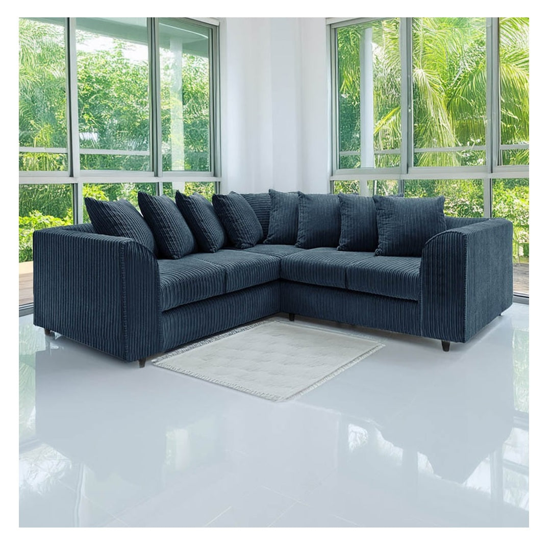 Hannah Jumbo Cord Scatter Back 2c2 Corner Sofa