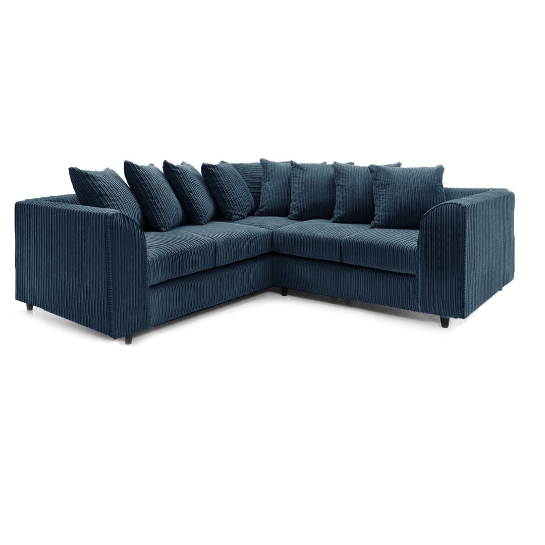 Hannah Jumbo Cord Scatter Back 2c2 Corner Sofa