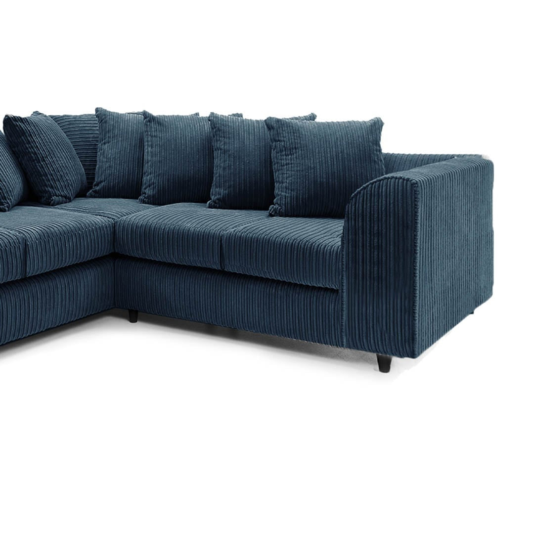 Hannah Jumbo Cord Scatter Back 2c2 Corner Sofa