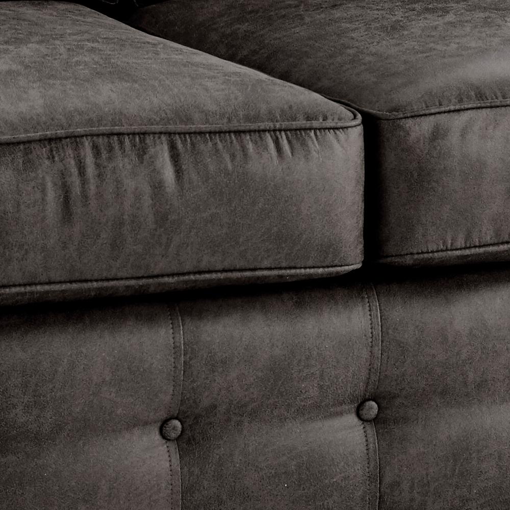 Oakland Suede Leather Corner Sofa