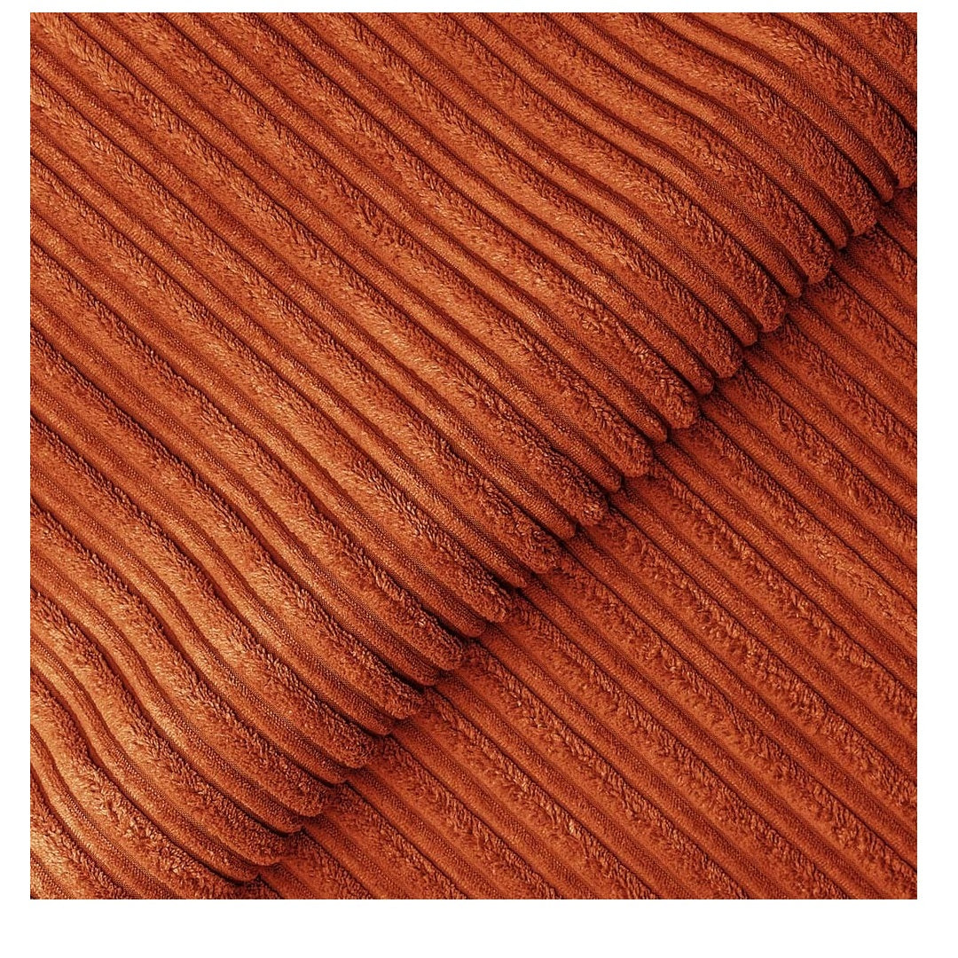 Hannah Jumbo Cord Scatter Back 2c2 Corner Sofa Orange