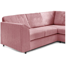 Hannah Jumbo Cord Full Back 2c2 Corner Sofa Pink