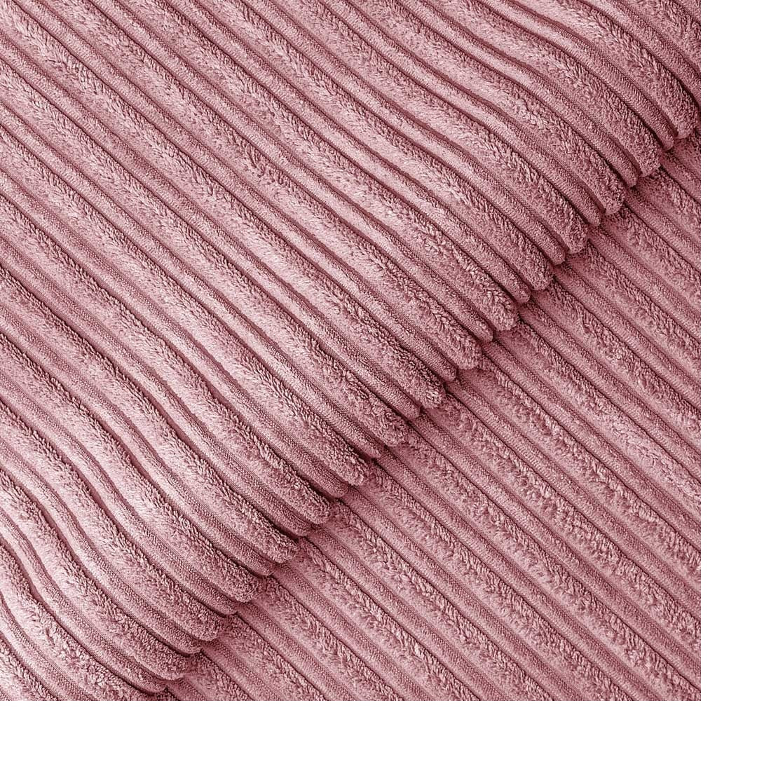 Hannah Jumbo Cord Full Back 2c2 Corner Sofa Pink