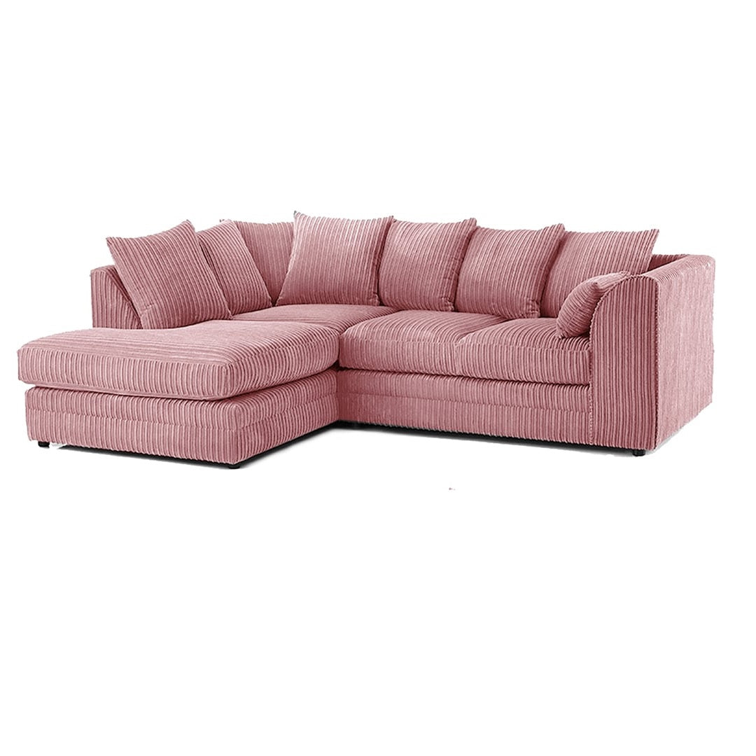 Hannah Jumbo Cord Scatter Back 4 Seater Corner Sofa