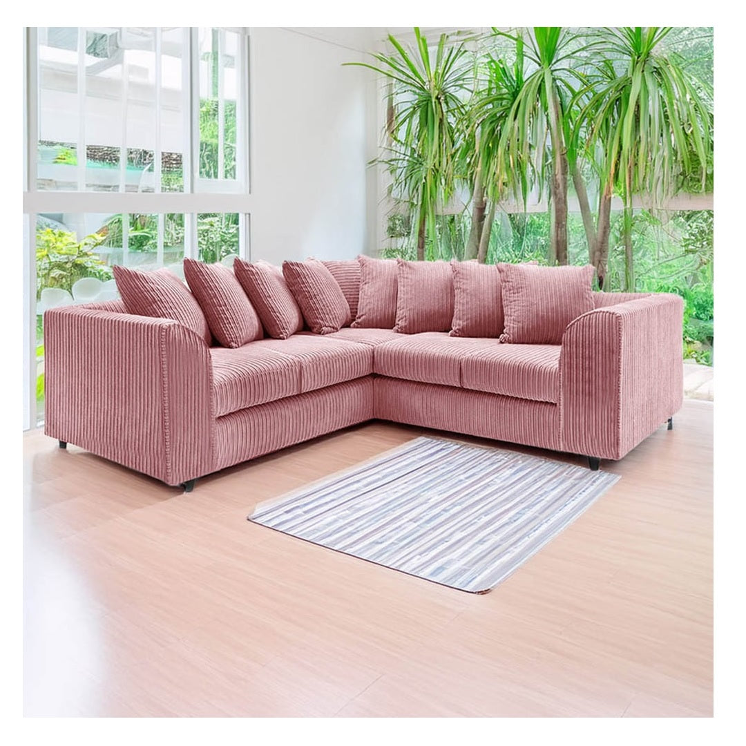 Hannah Jumbo Cord Scatter Back 2c2 Corner Sofa
