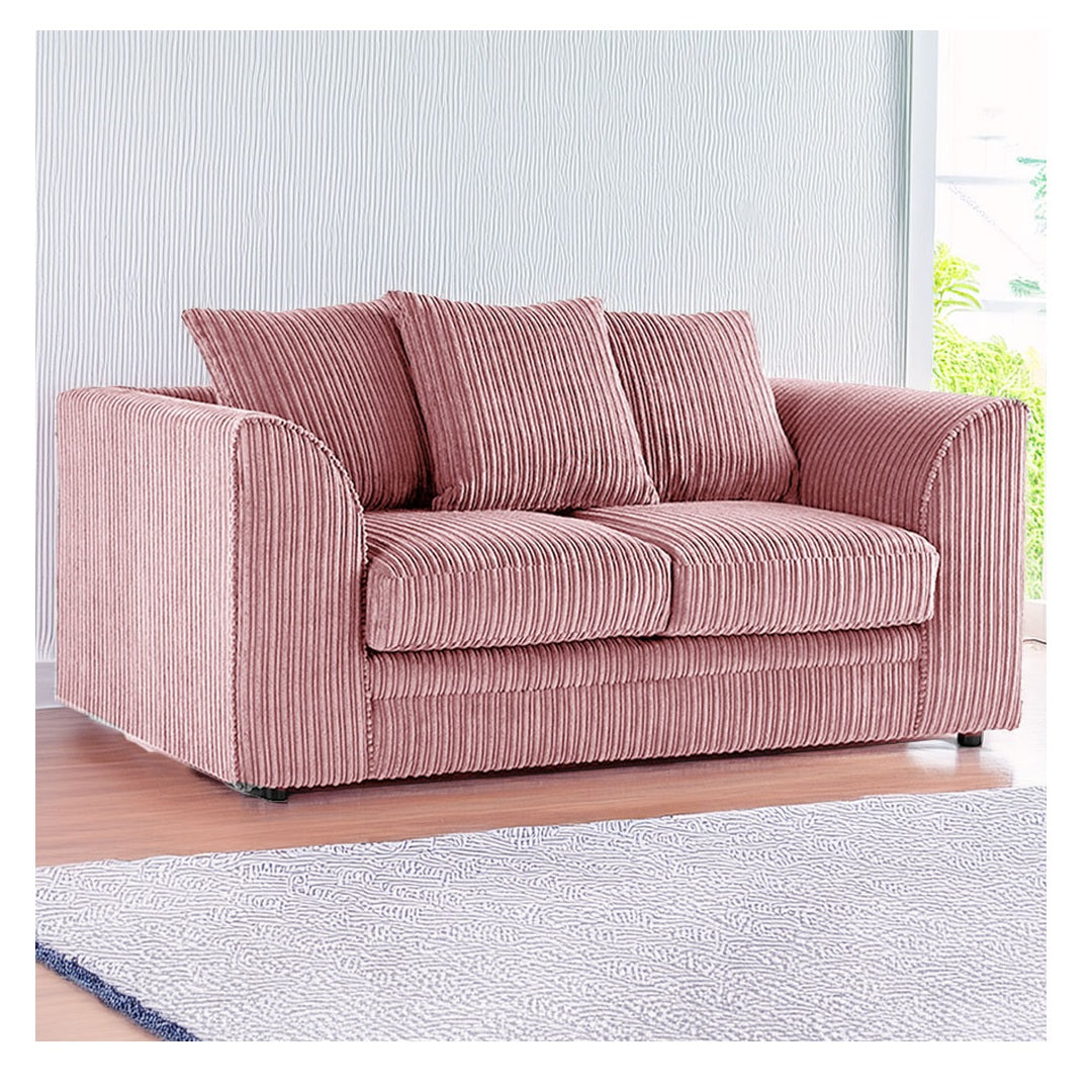 Hannah Jumbo Cord Scatter Back 3 Seater, 2Seater, 3+2 Seater Sofa Set, 3+3 Seater, 2+2Seater