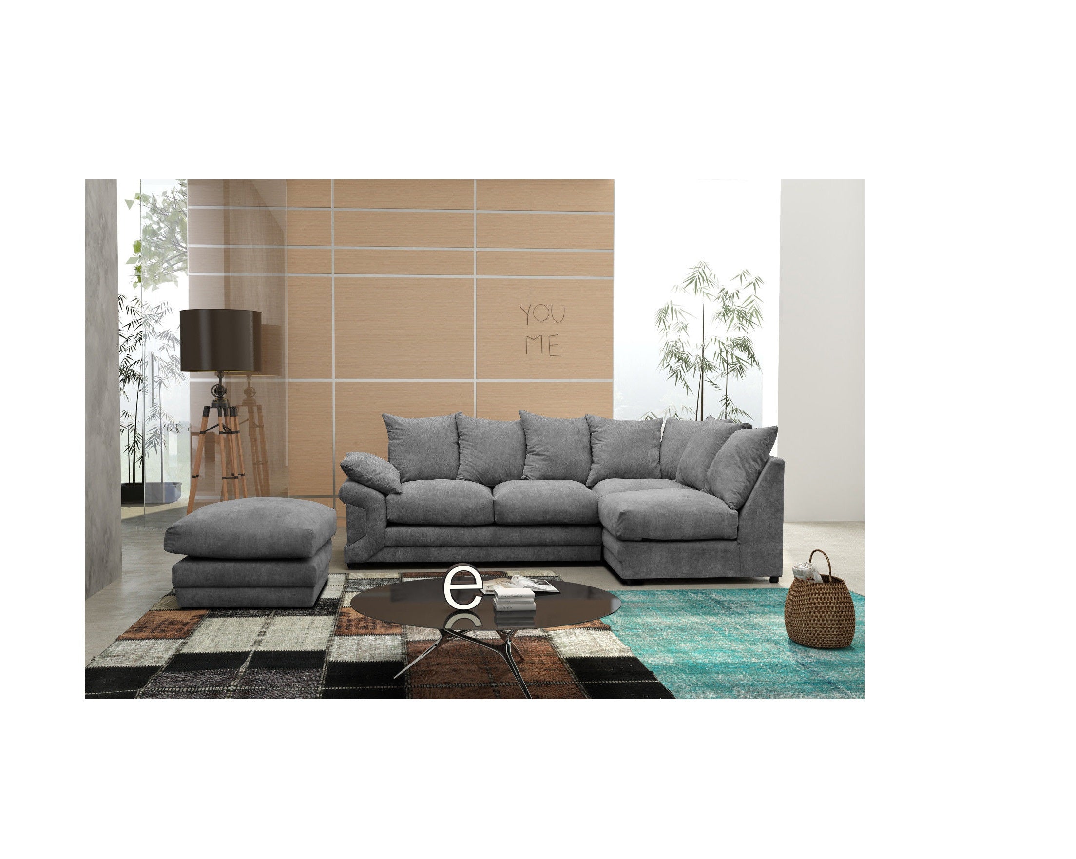 Rio Fernando L Shaped Corner Sofa with removable Footstool