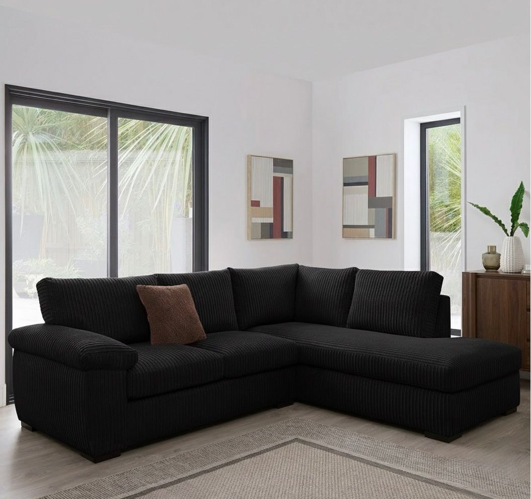 Amalfi Full Back Fabric Corner Sofa