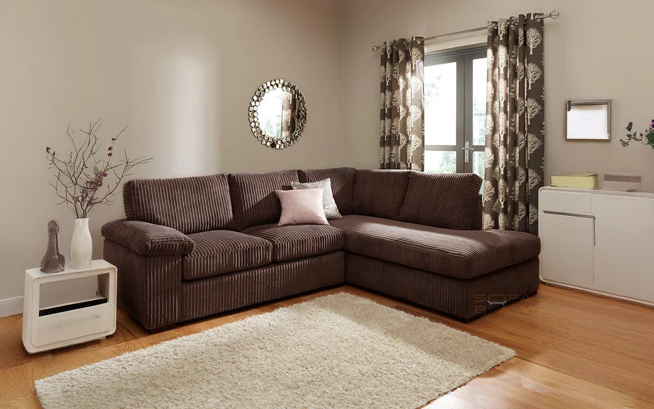 Amalfi Full Back Fabric Corner Sofa