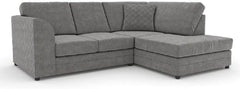 Hilton Full Back Right Hand Facing Corner Sofa Grey