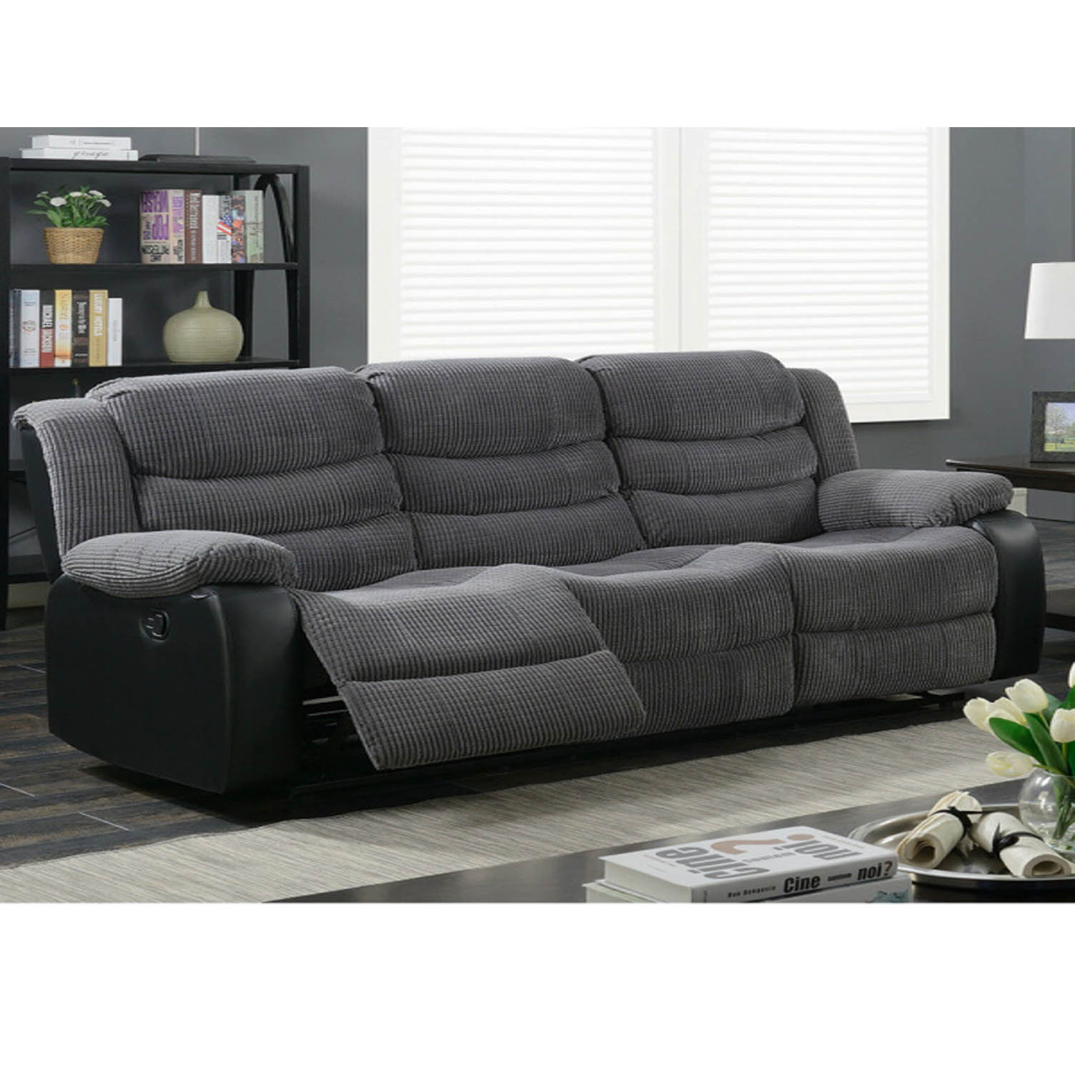 Rio Jumbo Cord Fabric Recliner 3seater and 2seater sofa set