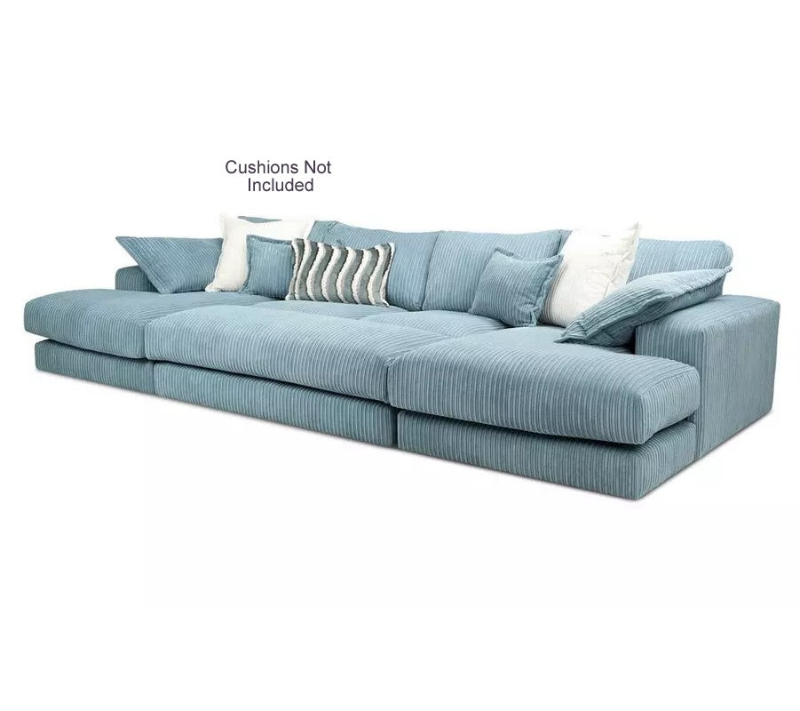 Rest Large Double Ended Chaise Sofa Jumbo Cord