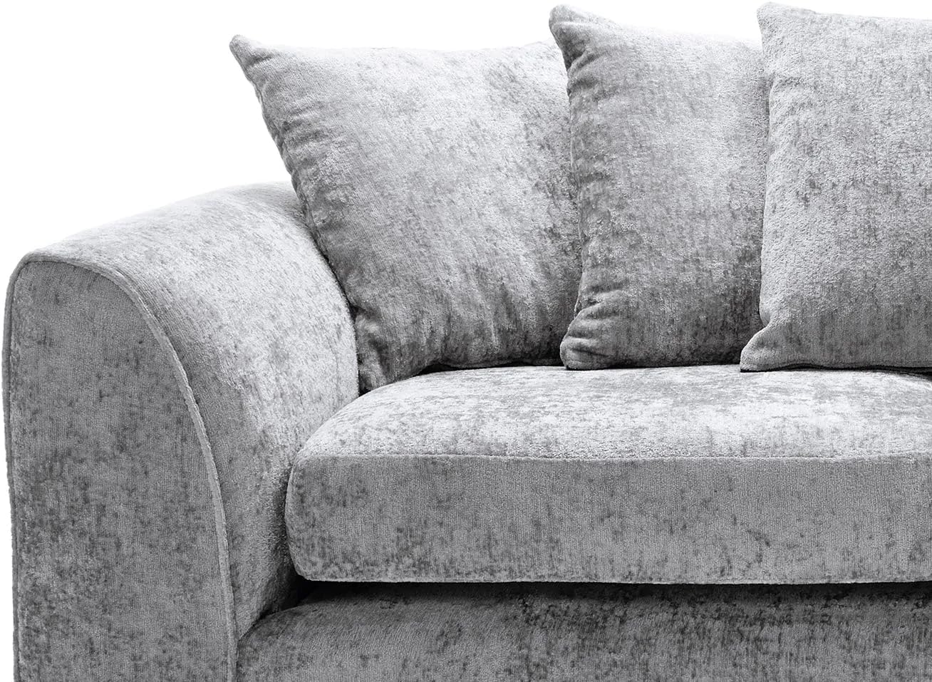 Celestial 4 Seater Scatter Back Chenille Fabric Sofa