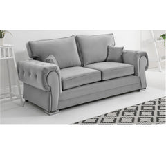 Chingford Plush Velvet Full Back 3 Seater Sofa