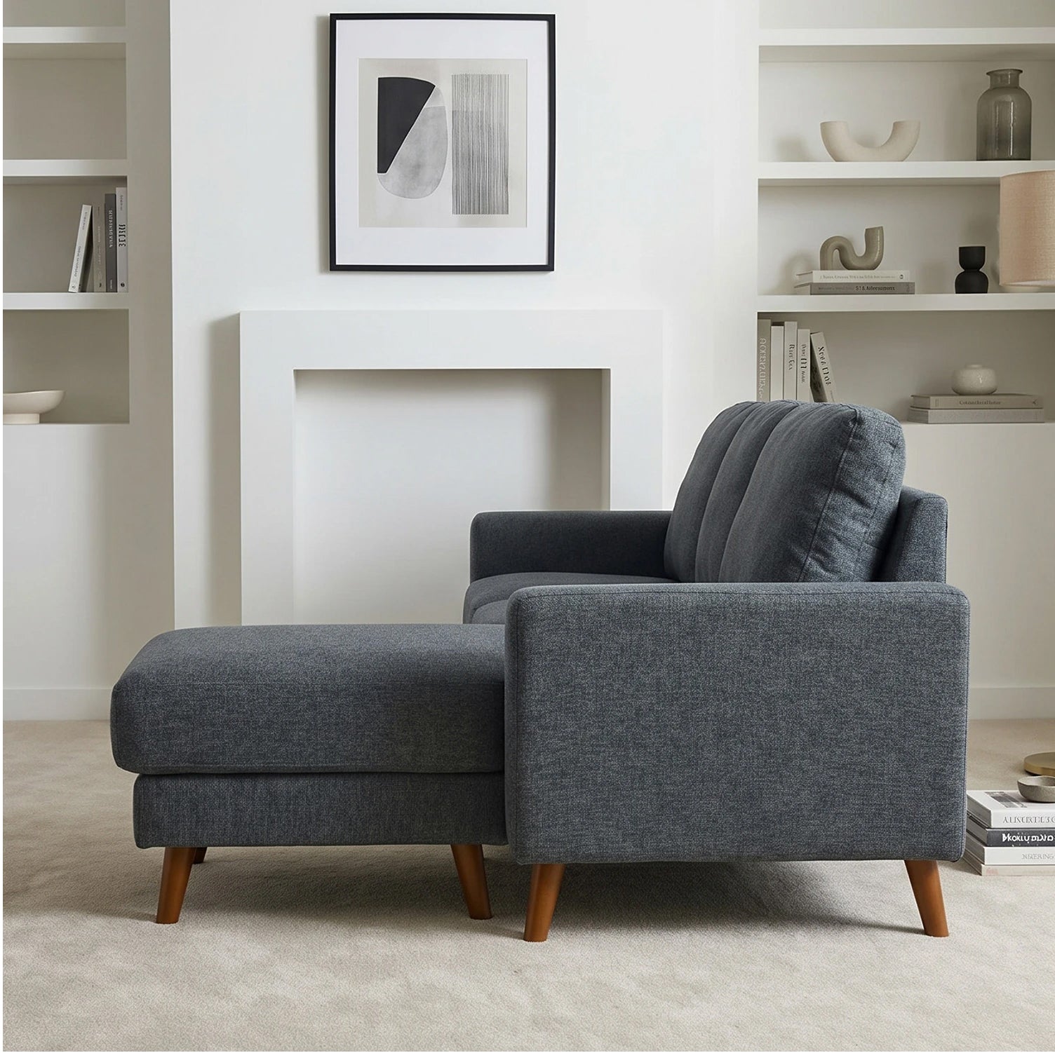VENICE Universal L Shaped Corner Sofa Grey
