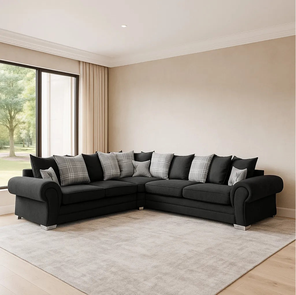 Verona Large Corner Scatter Back Sofa