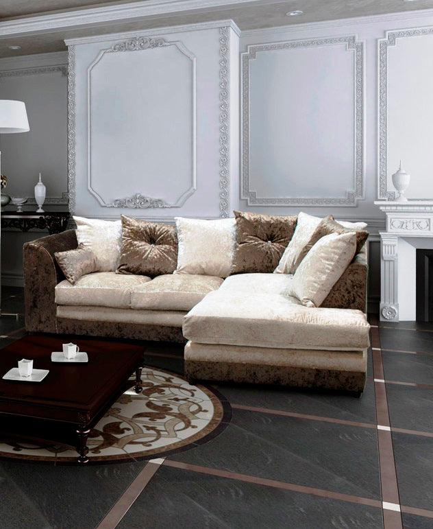 Dylan Crushed Velvet Corner sofa